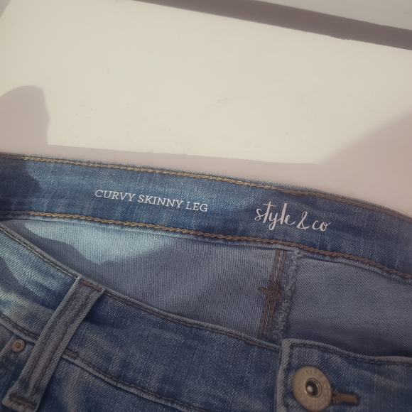 Style & co curvy skinny leg jeans plus size - Picture 4 of 5